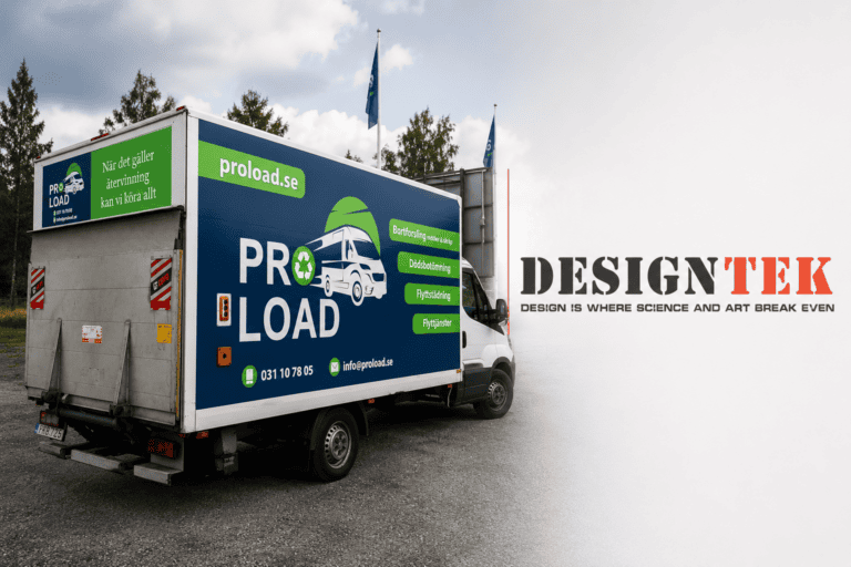 Färdigmonterad bildekor redo för kunden hos Designtek